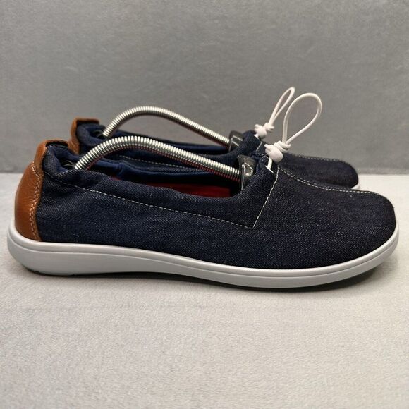 SAS Funk Active Womens Size 9.5 (M) Loafers Blue Jean Active Slip On Comfort - Picture 1 of 8